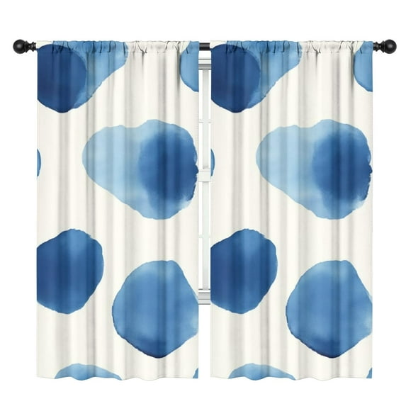 Blackout Kids Curtains,Blue and Grey Abstract Art Artwork Childrens Insulated Curtains Set Of 2,Bedroom Essentials,Toddler Room Decor 42x84in(106x213cm)