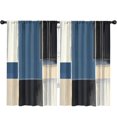 thumbnail image 1 of Blackout Kids Curtains,Blue and Grey Abstract Art Artwork Childrens Insulated Curtains Set Of 2,Bedroom Essentials,Toddler Room Decor 52x84in(132x213cm), 1 of 4