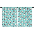 thumbnail image 1 of Blackout Kids Curtains,Blue Hedgehog Love Childrens Insulated Curtains Set Of 2,Bedroom Essentials,Toddler Room Decor 42"x54"(106x137cm), 1 of 4