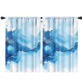 thumbnail image 1 of Blackout Kids Curtains,Blue Marble Pattern Childrens Insulated Curtains Set Of 2,Bedroom Essentials,Toddler Room Decor 42"x63", 1 of 5