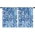 thumbnail image 1 of Blackout Kids Curtains,Blue Paisley Pattern Childrens Insulated Curtains Set Of 2,Bedroom Essentials,Toddler Room Decor 42x54in(106x137cm), 1 of 5