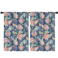 thumbnail image 1 of Blackout Kids Curtains,Blue Paisley and Floral Pattern Childrens Insulated Curtains Set Of 2,Bedroom Essentials,Toddler Room Decor 42x63in(106x160cm), 1 of 5