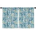 thumbnail image 1 of Blackout Kids Curtains,Blue Pioneer Flower Childrens Insulated Curtains Set Of 2,Bedroom Essentials,Toddler Room Decor 42x54in(106x137cm), 1 of 5