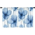 thumbnail image 1 of Blackout Kids Curtains,Blue Pioneer Flower Childrens Insulated Curtains Set Of 2,Bedroom Essentials,Toddler Room Decor 42x54in(106x137cm), 1 of 4