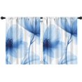 thumbnail image 1 of Blackout Kids Curtains,Blue Pioneer Flower Childrens Insulated Curtains Set Of 2,Bedroom Essentials,Toddler Room Decor 42x54in(106x137cm), 1 of 4