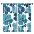 thumbnail image 1 of Blackout Kids Curtains,Blue Pioneer Flower Childrens Insulated Curtains Set Of 2,Bedroom Essentials,Toddler Room Decor 42x84in(106x213cm), 1 of 4