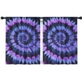 thumbnail image 1 of Blackout Kids Curtains,Blue Purple Tie Dye Pattern Childrens Insulated Curtains Set Of 2,Bedroom Essentials,Toddler Room Decor 42"x54", 1 of 5