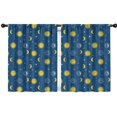 thumbnail image 1 of Blackout Kids Curtains,Blue Sun Moon Star Pattern Childrens Insulated Curtains Set Of 2,Bedroom Essentials,Toddler Room Decor 42"x54", 1 of 5