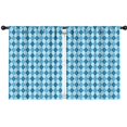 thumbnail image 1 of Blackout Kids Curtains,Blue White Checkerboard Checkered Pattern Childrens Insulated Curtains Set Of 2,Bedroom Essentials,Toddler Room Decor 42"x54", 1 of 5