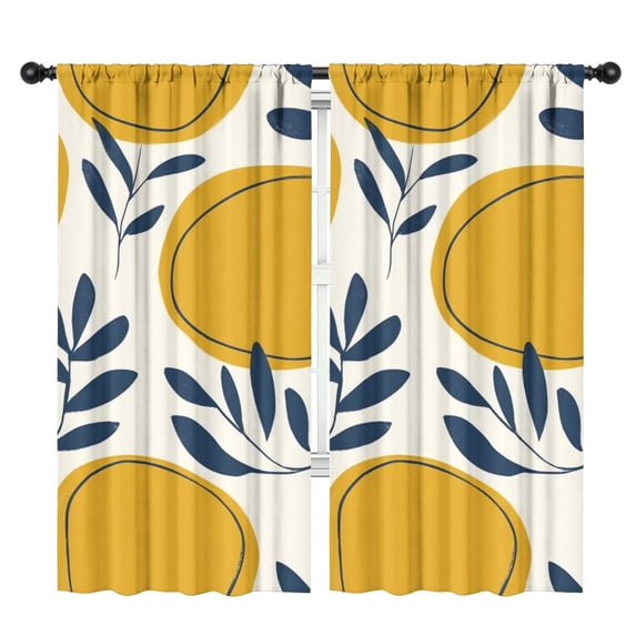 Blackout Kids Curtains,Boho Abstract Art Childrens Insulated Curtains Set Of 2,Bedroom Essentials,Toddler Room Decor 42x84in(106x213cm)