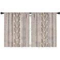 thumbnail image 1 of Blackout Kids Curtains,Boho Black and White Tribal Ethnic Pattern Childrens Insulated Curtains Set Of 2,Bedroom Essentials,Toddler Room Decor 42x54in(106x137cm), 1 of 5