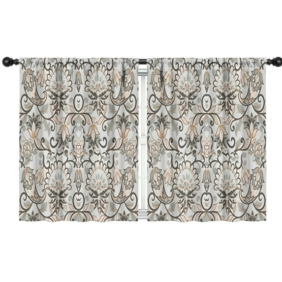 Blackout Kids Curtains,Boho Bohemia Flower Childrens Insulated Curtains Set Of 2,Bedroom Essentials,Toddler Room Decor 42"x54"(106x137cm)