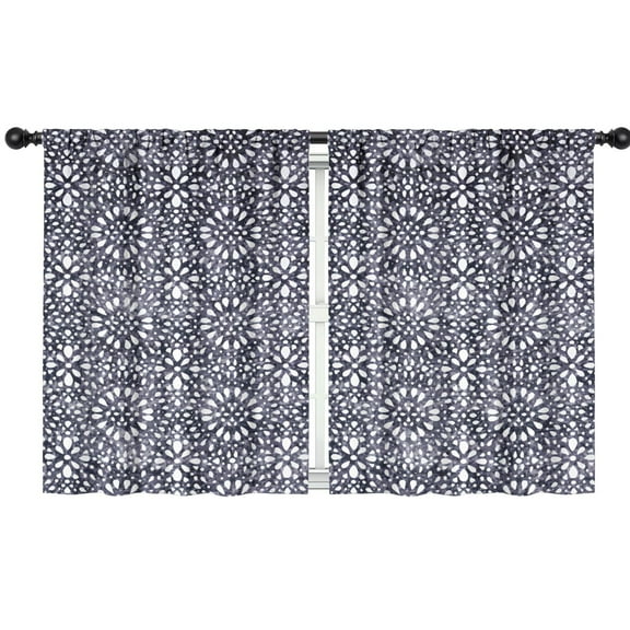 Blackout Kids Curtains,Boho Bohemia Flower Childrens Insulated Curtains Set Of 2,Bedroom Essentials,Toddler Room Decor 42"x54"(106x137cm)