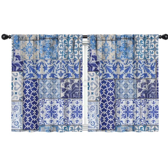 Blackout Kids Curtains,Boho Bohemia Flower Childrens Insulated Curtains Set Of 2,Bedroom Essentials,Toddler Room Decor 42"x54"(106x137cm)