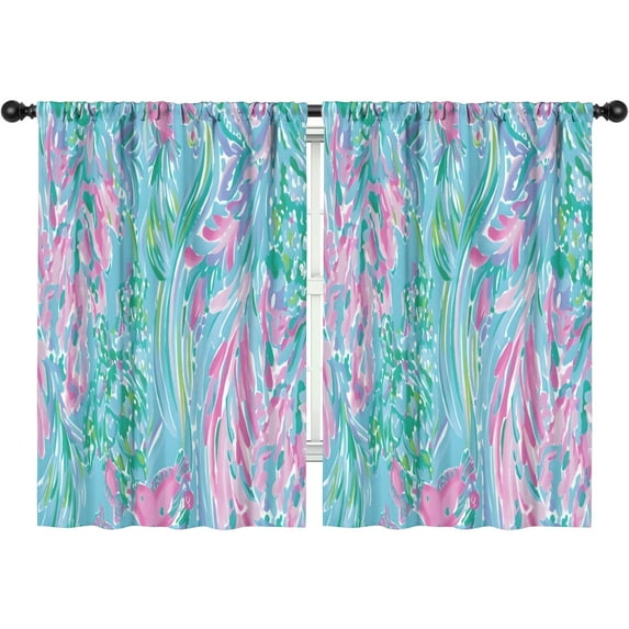 Blackout Kids Curtains,Boho Bohemia Flower Childrens Insulated Curtains Set Of 2,Bedroom Essentials,Toddler Room Decor 42"x63"(106x160cm)