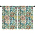 thumbnail image 1 of Blackout Kids Curtains,Boho Bohemia Flower Childrens Insulated Curtains Set Of 2,Bedroom Essentials,Toddler Room Decor 42"x63"(106x160cm), 1 of 4