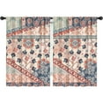thumbnail image 1 of Blackout Kids Curtains,Boho Bohemia Flower Childrens Insulated Curtains Set Of 2,Bedroom Essentials,Toddler Room Decor 42"x63"(106x160cm), 1 of 4