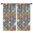 thumbnail image 1 of Blackout Kids Curtains,Boho Bohemia Flower Childrens Insulated Curtains Set Of 2,Bedroom Essentials,Toddler Room Decor 42"x84"(106x213cm), 1 of 4