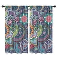 thumbnail image 1 of Blackout Kids Curtains,Boho Bohemia Flower Childrens Insulated Curtains Set Of 2,Bedroom Essentials,Toddler Room Decor 42"x84"(106x213cm), 1 of 3