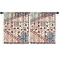 thumbnail image 1 of Blackout Kids Curtains,Boho Bohemia Flower Childrens Insulated Curtains Set Of 2,Bedroom Essentials,Toddler Room Decor 52"x63"(132x160cm), 1 of 4