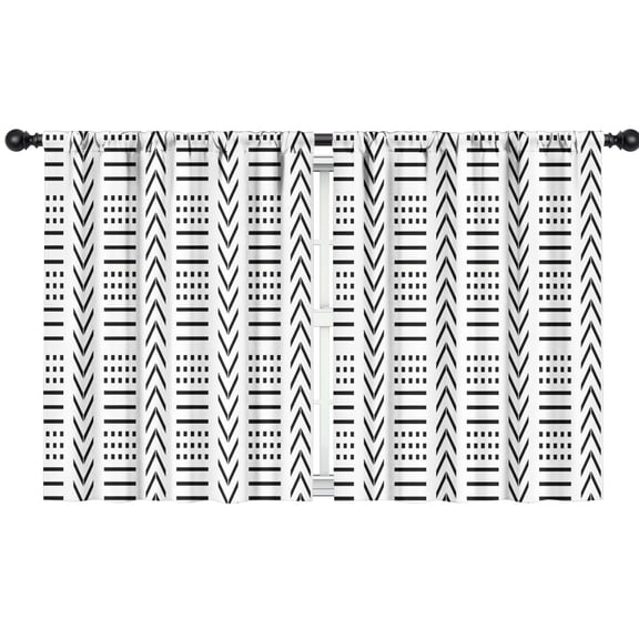 Blackout Kids Curtains,Boho Bohemia Geometric Line Art Childrens Insulated Curtains Set Of 2,Bedroom Essentials,Toddler Room Decor 42"x54"(106x137cm)