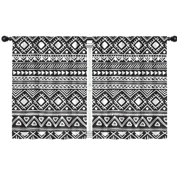 Blackout Kids Curtains,Boho Bohemia Geometric Line Art Childrens Insulated Curtains Set Of 2,Bedroom Essentials,Toddler Room Decor 42"x54"(106x137cm)