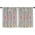 thumbnail image 1 of Blackout Kids Curtains,Boho Bohemia Geometric Line Art Childrens Insulated Curtains Set Of 2,Bedroom Essentials,Toddler Room Decor 42"x54"(106x137cm), 1 of 4