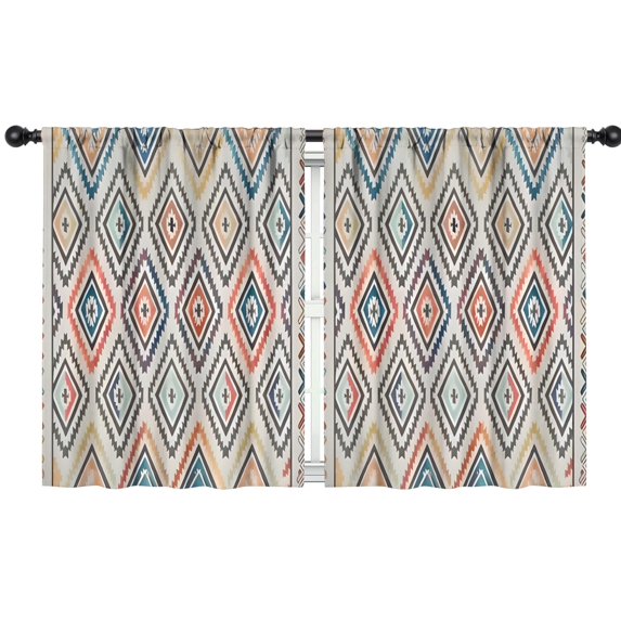 Blackout Kids Curtains,Boho Bohemia Geometric Line Art Childrens Insulated Curtains Set Of 2,Bedroom Essentials,Toddler Room Decor 42"x54"(106x137cm)