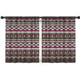 thumbnail image 1 of Blackout Kids Curtains,Boho Bohemia Geometric Line Art Childrens Insulated Curtains Set Of 2,Bedroom Essentials,Toddler Room Decor 42"x54"(106x137cm), 1 of 4