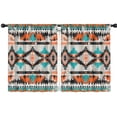 thumbnail image 1 of Blackout Kids Curtains,Boho Bohemia Geometric Line Art Childrens Insulated Curtains Set Of 2,Bedroom Essentials,Toddler Room Decor 42"x54"(106x137cm), 1 of 4