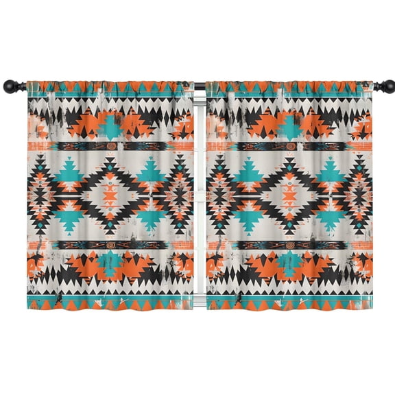 Blackout Kids Curtains,Boho Bohemia Geometric Line Art Childrens Insulated Curtains Set Of 2,Bedroom Essentials,Toddler Room Decor 42"x54"(106x137cm)