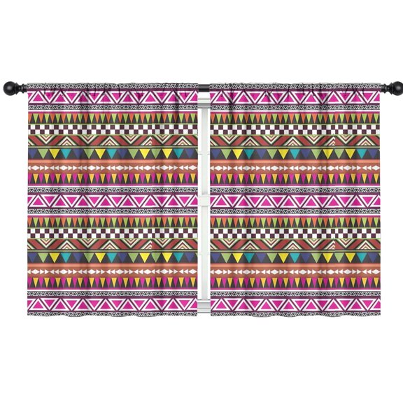 Blackout Kids Curtains,Boho Bohemia Geometric Line Art Childrens Insulated Curtains Set Of 2,Bedroom Essentials,Toddler Room Decor 42"x54"(106x137cm)