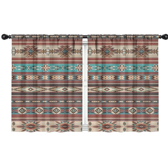 Blackout Kids Curtains,Boho Bohemia Geometric Line Art Childrens Insulated Curtains Set Of 2,Bedroom Essentials,Toddler Room Decor 42"x54"(106x137cm)