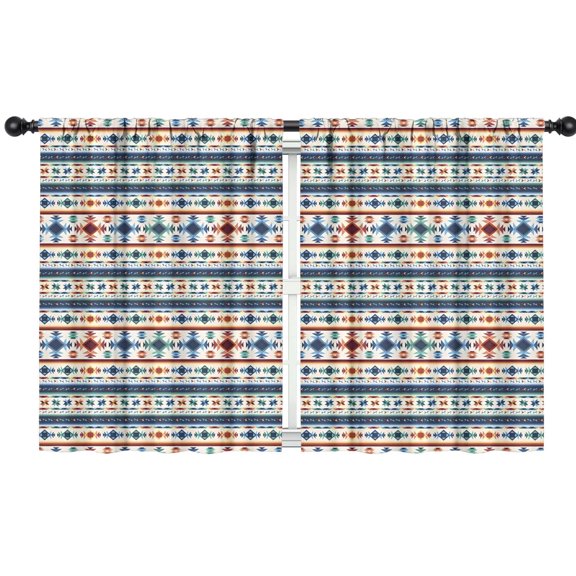 Blackout Kids Curtains,Boho Bohemia Geometric Line Art Childrens Insulated Curtains Set Of 2,Bedroom Essentials,Toddler Room Decor 42"x54"(106x137cm)