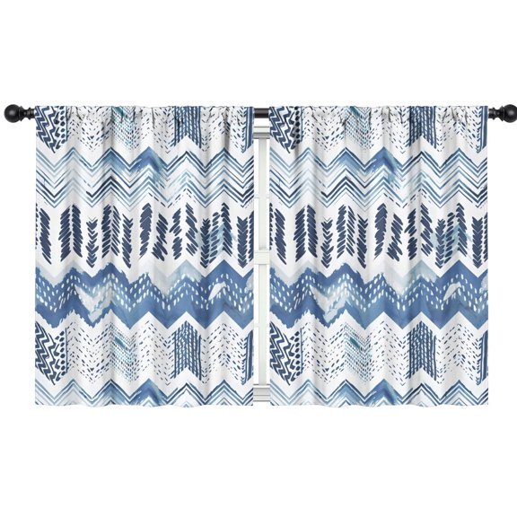Blackout Kids Curtains,Boho Bohemia Geometric Line Art Childrens Insulated Curtains Set Of 2,Bedroom Essentials,Toddler Room Decor 42"x54"(106x137cm)