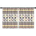 thumbnail image 1 of Blackout Kids Curtains,Boho Bohemia Geometric Line Art Childrens Insulated Curtains Set Of 2,Bedroom Essentials,Toddler Room Decor 42"x54"(106x137cm), 1 of 4
