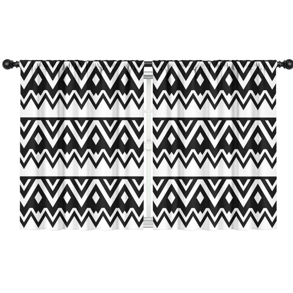 Blackout Kids Curtains,Boho Bohemia Geometric Line Art Childrens Insulated Curtains Set Of 2,Bedroom Essentials,Toddler Room Decor 42"x54"(106x137cm)