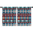 thumbnail image 1 of Blackout Kids Curtains,Boho Bohemia Geometric Line Art Childrens Insulated Curtains Set Of 2,Bedroom Essentials,Toddler Room Decor 42"x54"(106x137cm), 1 of 1