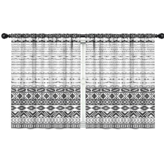 Blackout Kids Curtains,Boho Bohemia Geometric Line Art Childrens Insulated Curtains Set Of 2,Bedroom Essentials,Toddler Room Decor 42"x54"(106x137cm)