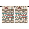 thumbnail image 1 of Blackout Kids Curtains,Boho Bohemia Geometric Line Art Childrens Insulated Curtains Set Of 2,Bedroom Essentials,Toddler Room Decor 42"x54"(106x137cm), 1 of 4