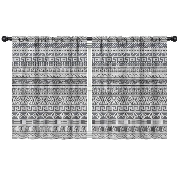 Blackout Kids Curtains,Boho Bohemia Geometric Line Art Childrens Insulated Curtains Set Of 2,Bedroom Essentials,Toddler Room Decor 42"x54"(106x137cm)