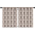 thumbnail image 1 of Blackout Kids Curtains,Boho Bohemia Geometric Line Art Childrens Insulated Curtains Set Of 2,Bedroom Essentials,Toddler Room Decor 42"x54"(106x137cm), 1 of 4