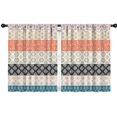 thumbnail image 1 of Blackout Kids Curtains,Boho Bohemia Geometric Line Art Childrens Insulated Curtains Set Of 2,Bedroom Essentials,Toddler Room Decor 42"x54"(106x137cm), 1 of 4