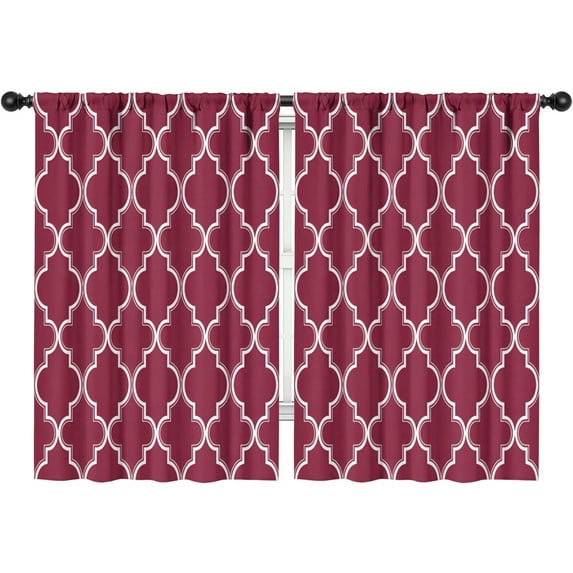 Blackout Kids Curtains,Boho Bohemia Geometric Line Art Childrens Insulated Curtains Set Of 2,Bedroom Essentials,Toddler Room Decor 42"x63"(106x160cm)