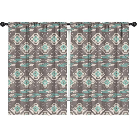 Blackout Kids Curtains,Boho Bohemia Geometric Line Art Childrens Insulated Curtains Set Of 2,Bedroom Essentials,Toddler Room Decor 42"x63"(106x160cm)