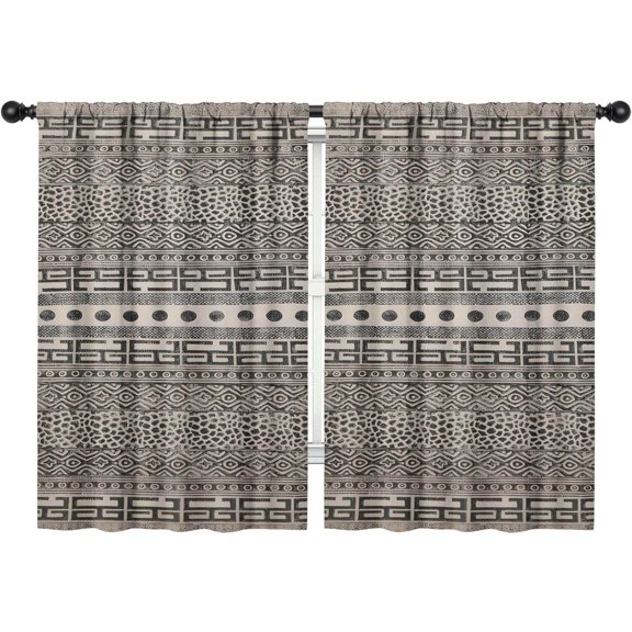Blackout Kids Curtains,Boho Bohemia Geometric Line Art Childrens Insulated Curtains Set Of 2,Bedroom Essentials,Toddler Room Decor 42"x63"(106x160cm)