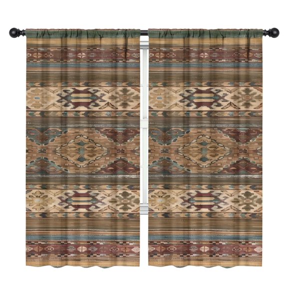 Blackout Kids Curtains,Boho Bohemia Geometric Line Art Childrens Insulated Curtains Set Of 2,Bedroom Essentials,Toddler Room Decor 42"x84"(106x213cm)