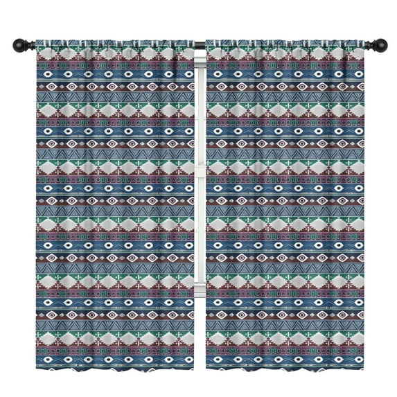 Blackout Kids Curtains,Boho Bohemia Geometric Line Art Childrens Insulated Curtains Set Of 2,Bedroom Essentials,Toddler Room Decor 42"x84"(106x213cm)