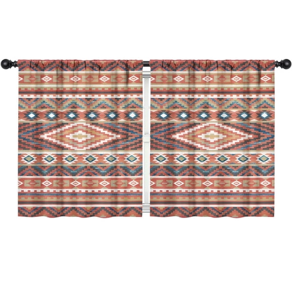 Blackout Kids Curtains,Boho Bohemia Geometric Line Art Childrens Insulated Curtains Set Of 2,Bedroom Essentials,Toddler Room Decor 52"x63"(132x160cm)