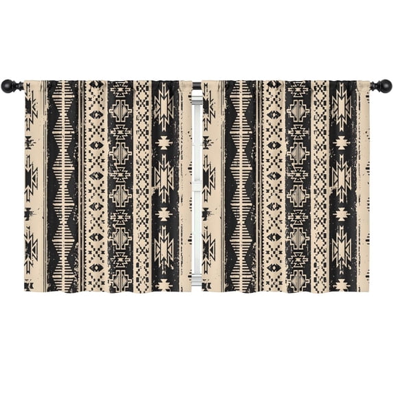 Blackout Kids Curtains,Boho Bohemia Geometric Line Art Childrens Insulated Curtains Set Of 2,Bedroom Essentials,Toddler Room Decor 52"x63"(132x160cm)